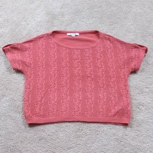 Knitted Short Sleeved Sweater